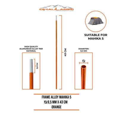 Frame Alloy Tenda Mahika 5 / Frame Tenda Saja