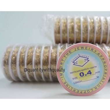 KAWAT BROSS BAHAN AKSESORIS UK 0.3 0.4 0.5 Tali Kawat Manik Manik Mote Bahan Kerajinan Tangan Perhia