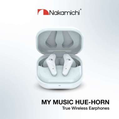 Nakamichi My Music Hue Horn True Wireless Bluetooth Earphones TWS ANC Biru