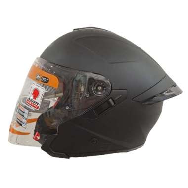 HELM INK TERRA 2 BLACK DOFF DOUBLE VISOR/ HELM HALF FACE INK ORIGINAL M