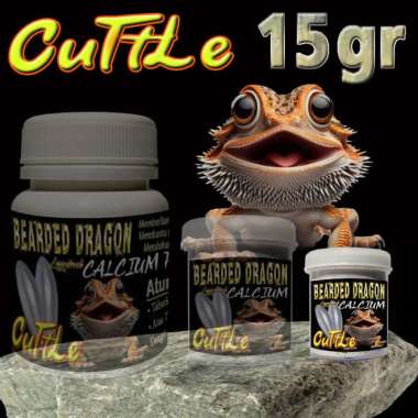 BEARDED DRAGON CUTTLE BUBUK TULANG SOTONG KALSIUM ALAMI SUPLEMEN KESEHATAN TULANG REPTIL VITAMIN MEN