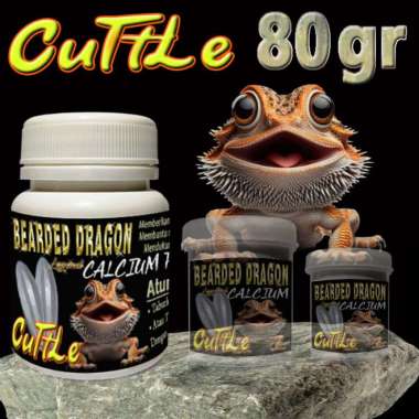 BEARDED DRAGON CUTTLE BUBUK TULANG SOTONG KALSIUM ALAMI SUPLEMEN KESEHATAN TULANG REPTIL VITAMIN MEN