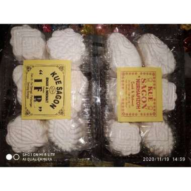 Cemilan Instant Kue Tradisional Kue Sagon Putih Kue Sagon Bakar