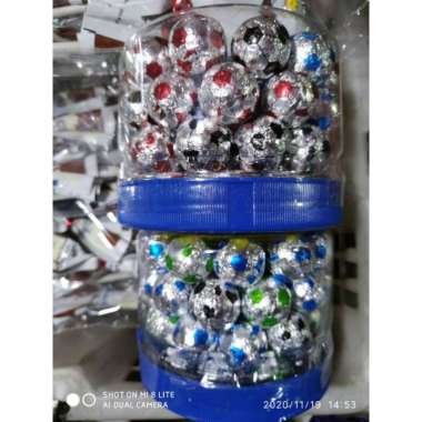 Velina coklat cokelat bola coklat jadul isi 60pcs
