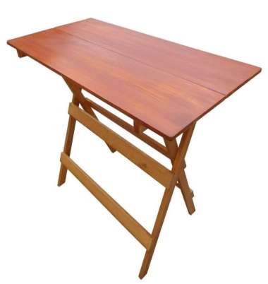 Meja Lipat Custom Ukuran Pesanan Kaki Hitam