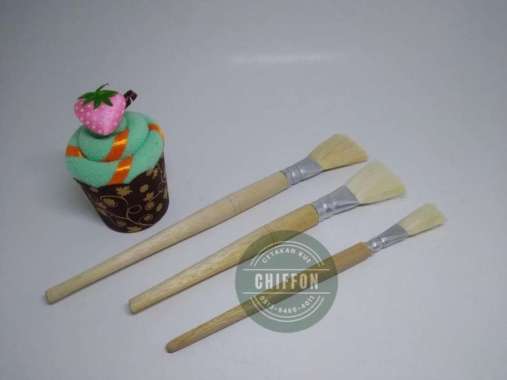 kuas kue gagang kayu kecil