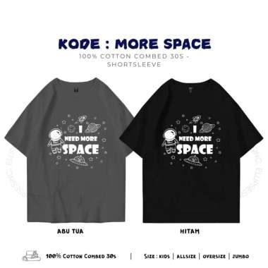 ELLIPSESINC Kaos Oversize Lengan Pendek Couple Keluarga / Anak Kids / Dewasa More Space PENDEK JUMBO