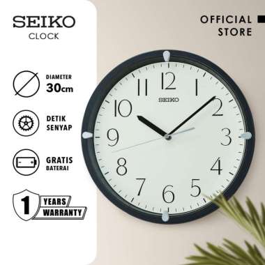 Jam Dinding Seiko QHA007J Detik Senyap Quartz Plastic 30cm Original