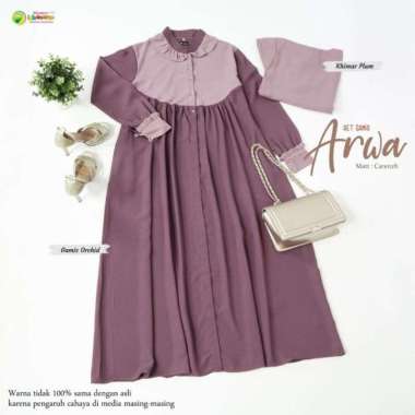 Gamis | gamis set Arwa | gamis Saudia | gamis set Peony | gamis set aurora L Arwa set orchid