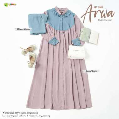 Gamis | gamis set Arwa | gamis Saudia | gamis set Peony | gamis set aurora L Arwa set thistle