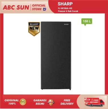 Sharp Fjm186ahs Kulkas 6 Rak Freezer Kapasitas 154 Liter Low Watt FJM186