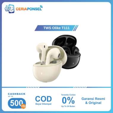 Olike TWS T111 Bluetooth 5.3 TWS HiFi Immersive Audio Ergonomic Design | Garansi Resmi Olike