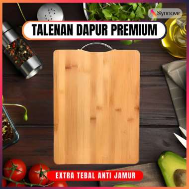 Talenan Kayu Besar PREMIUM Cutting Board Kayu Talenan Anti Jamur Talenan Kayu Food Grade M-32×22cm