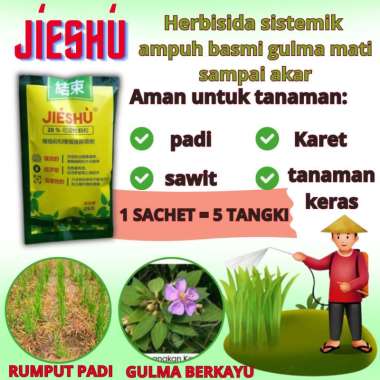 Jieshu Racun Pembasmi Rumput Selektif Aman Bagi Tanaman Padi Sawit Karet