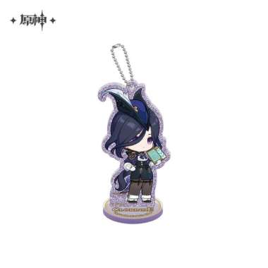 Clorinde Teyvat Q Version Character Acrylic Keychain - Genshin Impact