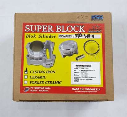 BLOK CAST IRON & FORGED PISTON BRT BLADE 125 SUPRA X 125 HELM IN FI KYZ 58.50 PISTON MENTAH