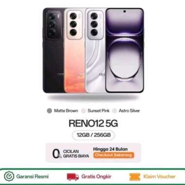OPPO RENO 12 5G (12/256) Garansi Resmi Nasional