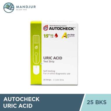 Strip Autocheck Uric Acid Isi 25 Strip - Alat Tes Strip Asam Urat