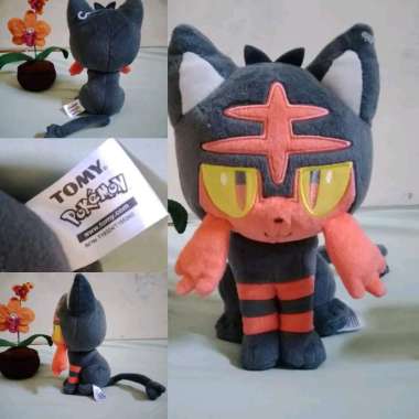 boneka pokemon litten nintendo plush doll takara tomy poke rare tanpa tag