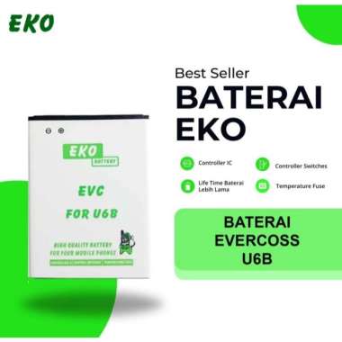 BATERAI EKO EVERCOSS U6B BERGARANSI