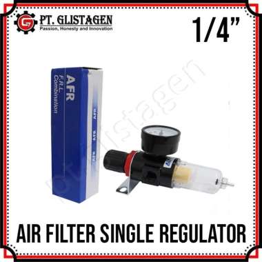AFR2000 1/4" Mini Air Filter Control Unit Saringan Udara Regulator Tabung Single 1/4 Inch Kompresor 