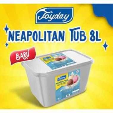 Es Krim Joyday 8 liter Neapolitan Vanilla