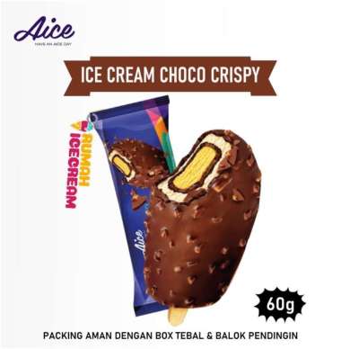 Promo Harga Aice Ice Cream Chocolate Crispy 60 gr - Blibli