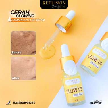 L Glow Serum Wajah Glow Up Serum untuk Mencerahkan Wajah hanya dalam 7 Hari Original Refli Skin Seru
