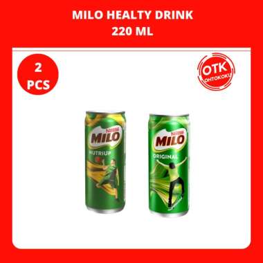 MILO MINUMAN KALENG COKELAT 220 ML X 2 PCS Original