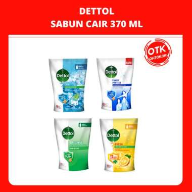DETTOL SABUN MANDI CAIR ANTI BAKTERI 370ML REFILL fresh