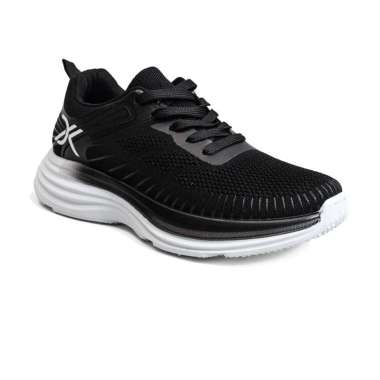 mall inline badgeDr. Kevin Sepatu Sport Pria Men Sneakers Sekolah Flyknit Tali 889-092 Hitam 39