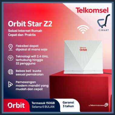Telkomsel Orbit Star Z2 Modem WiFi 4G High Speed Bonus Data