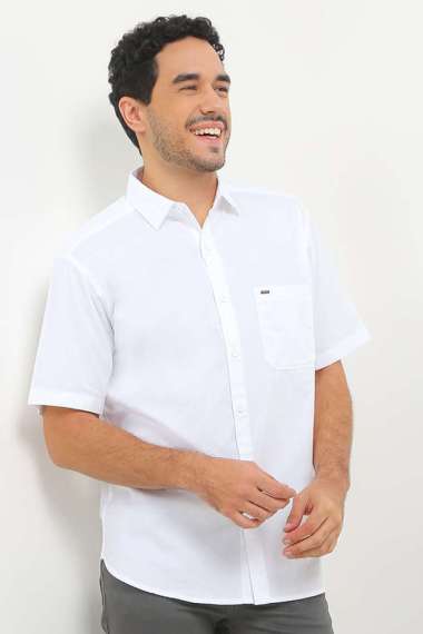 Cardinal Kemeja Lengan Pendek Pria E1693P08A White M
