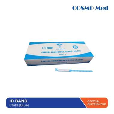 COSMO MED ID Band Gelang Pasien Rumah Sakit Child Blue