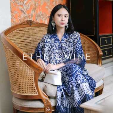Kaftan Navy Kaftan Biru Dress Navy Dress Biru Kaftan Jumbo Dress Jumbo Kaftan Batik Dress Batik Prem