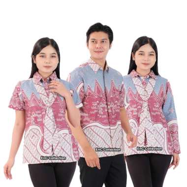 Atasan Batik Jelly – Batik Couple - Batik Wanita - Blouse Wanita - Blouse Modern - Hem Batik Pria – 