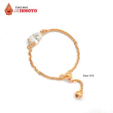 Cincin Emas Mas Asli Model Serut Ivelle J5 Ismoyo PUTIH