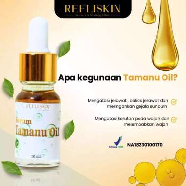 Refliskin Serum Tamanu Oil untuk Wajah Glowing by Lglow Beauty Original BPOM Serum Tamanu Oil