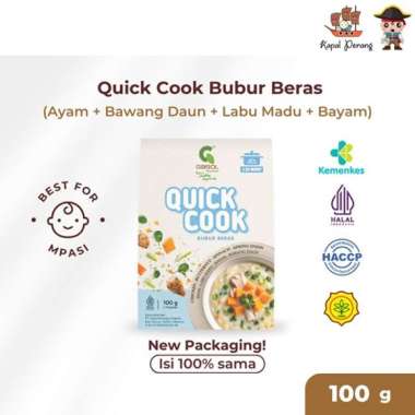GASOL Quick Cook CHICKEN PUMPKIN Bubur Beras Organik MPASI 100gr