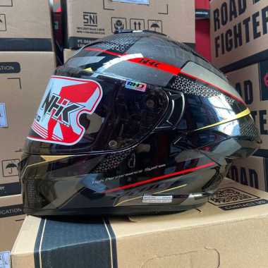 Helm NHK MARK 1 Elite Anomalistic Black red L