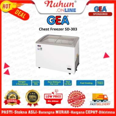 GEA Sliding Glass Freezer SD-303 300L