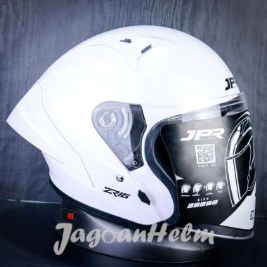 JPR HELM ZR16 SOLID | PEARL WHITE BLACK | JPX ZR-16 SINGLE CLEAR L