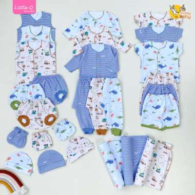 Little Q - Complete Baby Newborn Set | Paket Kado Gift Set Bayi 0-3bulan BOY