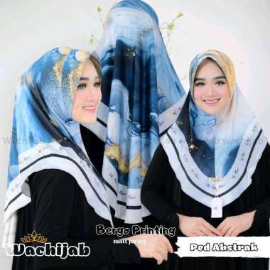 bergo ped printing motif abstrak termurah bergo ped abstrak hitam