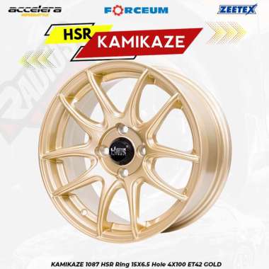 Velg mobil brio avega soluna swift sigra dll ring 15 pcd 4x100 hsr kamikaze