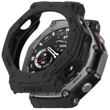Case TPU Silikon Amazfit Trex 3 / Bumper Silicone Case TPU Amazfit T-Rex 3 Hitam