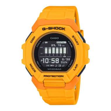 Jam Tangan Pria Casio G-Shock GBD-300-9DR G-Squad Digital Dial Yellow Resin Band Multicolor