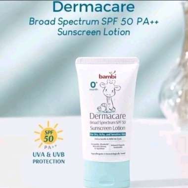 Bambi Baby Dermacare Sunscreen Lotion Sunblock Sensitive skin Kulit Sensitif Anak Bayi Sun Block Scr