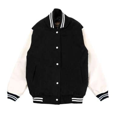ETERNALWORKS BASIC BLACK VARSITY JACKET XXL