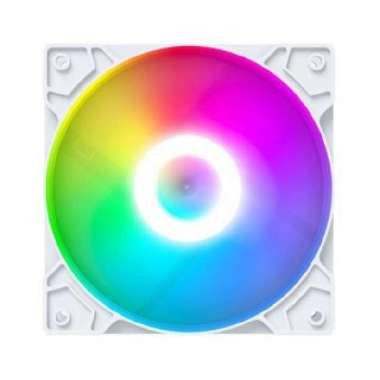 Fan Casing RGB 12cm White / Kipas Kesing Cpu PC Komputer Putih